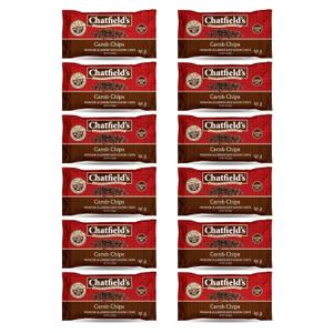 hatfield's Carob Chips Unsweetened - Allergen-Free Substitue For Chocolate Chips (Pack of 12)