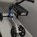BlessReach Steerable Knee Scooter Deluxe Medical Scooter for Foot Injuries Compact Crutches, with Dual Rear on-Wheel Brake and Shock Absorption Under The Knee pad（Blue）