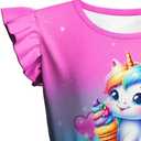 LQSZ Girls Tulle Dresses Princess Flutter Sleeve Tutu Dress for Toddler Girl 3-12 Years