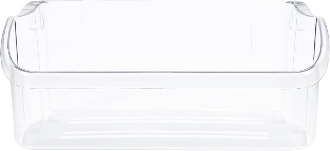 Smart Choice 240324502 Top Shelf Refrigerator Door Bin - Clear, Impact Resistant Freezer Replacement Compatible with Frigidaire 240324510 240324511, Fits Select Frigidaire & Kenmore Models