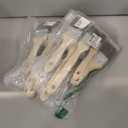 2 x Pro Grade, Paint Brushes, 5-Piece, Paint Brush Set: Flat & Angle Brushes for Latex and Oil Paints, Stains, Interior & Exterior Home Improvement