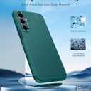 FNTCASE for Galaxy A17/A16 5G Phone Case - Samsung A17 Military Grade Drop Protection, 14ft Drop Tested, Screen Protector Included, Anti-Slip Matte Textured, TPU+PC Dual Layer Shockproof Cover (Green)