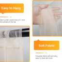 Fomcet Tulle Backdrop Curtains with Lights String 10FT X 8FT Champagne Sheer Curtain with Lights Tulle Curtains Backdrop for Wedding Birthday Party Photo Shoot (2 Panels 5x8FT)