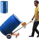 55 Gallon Drum Dolly - Heavy-Duty Drum Truck with Reinforced Design for Maximum Stability, Durability 1,000 lb Capacity Built for Industrial