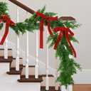Lifelike Artificial Christmas Garland - 6FT Full Norfolk Pine Greenery for Mantle, Staircase & Holiday Decor, No Mess, Forever Fresh, Realistic Faux Pine Needle Garland for Indoor Home Decor