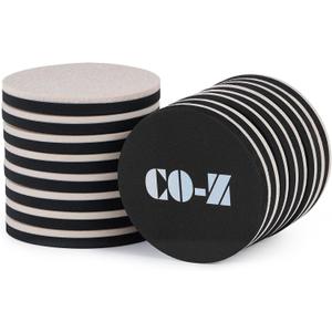 CO-Z 16pcs Felt Furniture Sliders for Hardwood Floors, 3 1/2 in Reusable Furniture Pads, Heavy Furniture Movers Sliders for Hard Surfaces, Thick Moving Pads Floor Protectors for Vinyl Tile Floors