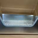 Stainless Steel Rabbit Sifting Litter Box with Hay Feeder (XL)