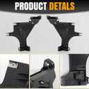 4Pcs RH&LH Headlight Mounting Support Plate Bracket for 13-15 Audi A4 S4