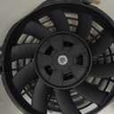 Aramox Radiator Fan, 7 Inch Universal Electric Radiator Cooling Fan 10 Blades Slim Fan Push Pull DC 12V Black for Cars 2 Packs