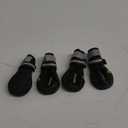 QUMY Dog Shoes for Large Dogs, Medium Dog Boots & Paw Protectors for Winter Snowy Day, Summer Hot Pavement, Waterproof in Rainy Weather, Outdoor Walking, Indoor Hardfloors Anti Slip Sole Black Size 1 (Size 1: 1.8''x2.3''(W*L) (Pack of 4))