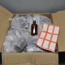 Dandat 50 Pack 4 oz Glass Dropper Bottles Leakproof 120 ml Glass Tincture Bottles with Eye Droppers, 4 Funnels, 54 Labels for Essential Oil Perfumes Hair Oil(Dark Brown)