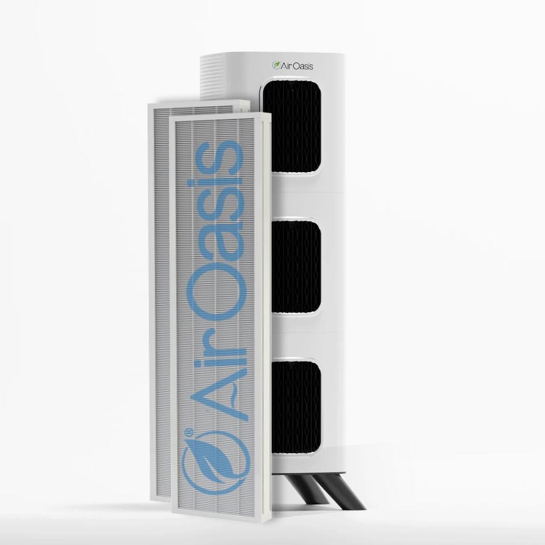 Air Oasis Official iAdaptAir 2.0 H13 Replacement Filter Set | Only Compatible with the Air Oasis iAdapt Air 2.0 Large Air Purifier | AOIA-2LRF
