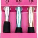 Susan Bates Silvalume Soft Ergonomic Crochet Hook Set - Sizes L11/8mm, M13/9mm, and N15/10mm