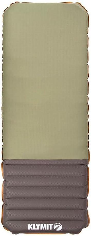 Klymit Klymaloft Lofted Hiking and Backpacking Air Bed, Inflatable Sleeping Pad for Camping with Memory Foam,Green (Extra Large (78 x 29 in))