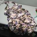 PRETTYGARDEN Women's Summer Tie One Shoulder Boho Floral Dress Elastic Waist Tiered Ruffle A Line Flowy Mini Dresses, Large