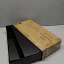 Wallniture Bali Floating Wall Mount Metal U Shape Shelf Book CD DVD Storage Display Bookcase Black Set of 2