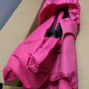 EVER ADVANCED Oversized Folding Women Camping Chair, for Adults Heavy Duty Lawn Chair with Side Pockets, Portable Collapsible Quad Chair for Outside, Support Up to 500lbs, Pink, 24 inches x 19.7 inches x 40 inches