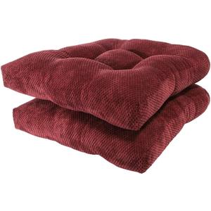 Arlee Memory Foam Non-Skid Chair pad, 2 Count, Burgundy