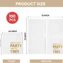 Horaldaily 100 Pack 41th Birthday Disposable Paper Decorative Luncheon Napkins, We're Gonna Party Like It's 1985 Hand Towel for Party Lunch Dinner Kitchen Bathroom (Gold,6.5x6.5 Inches)