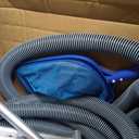 4 Pcs Swimming Pool Vacuum Kits 13" Vacuum Head with 1-1/2" x 29.5 ft Hoses, 13.7ft Pole and 17" Skimmer Net Flexible Head with Wheels for Above Ground Inground Hot Tub Cleaning Tool
