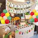 Sursurprise Locally Grown Baby Shower Decorations, Locally Grown Banner Balloons Fruit Vegetables Cupcake Toppers, Farmers Market Gardener Party Supplies