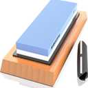 Premium Whetstone Knife Sharpening Stone 2 Side Grit 1000/6000 Waterstone- Whetstone Knife Sharpener- NonSlip Bamboo Base & Angle Guide