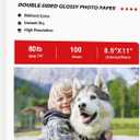 Koala Thick Photo Paper Double-sided Glossy Heavyweight Paper 8.5X11 Inches 80LB 100 Sheets 300GSM Cardstock Compatible with Inkjet Printer