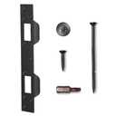 MOSECYOU Door Strike Plate Oil Rubbed Bronze, with Reinforced Torx/Star Screws & Bit, Double Hole Reinforcement Latch Striker for Exterior/Interior Deadbolt Door Knob(1, Oil Rubbed Bronze)