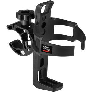 KEMIMOTO ATV Cup Holder Motorcycle Bottle Holder Universal Drink Holder with 0.6-1.56in Metal Clamp for 20oz Bottle for Bike, Boat, Stroller, Walker, Wheelchair, Scooter, Golf Cart
