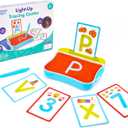 Educational Insights Light-Up Tracing Center - Toddler Learning Activities, Alphabet Learning Toys, Writing Practice for Kids, Learn to Write with Alphabet Flashcards, Letter Tracing for Kids, Ages 3+
