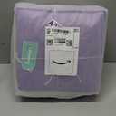 Large 11x11 Inch Cube Storage Bins with Cotton Handles for Closet, Shelves, Clothes, Towel (White/Purple-6 Pack)