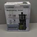 Cold Press Juicer, 5.8" Wide Feed Chute Juice Extractor Machine with 400W, High Juice Yield, Slow Masticating Juicer for Whole Vegetables & Fruits, Dark Grey