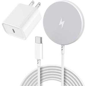 [Apple MFi Certified]Magnetic Wireless Charger Apple Mag Safe Charger,15W 6FT Fast Wireless Charging Pad for AppleiPhone 16 Pro Max/16 Pro/16 Plus/15 Pro Max/14/13/12/AirPods3/2/Pro/Pro2,Charging Pad