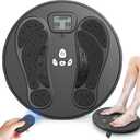 Rechargeable Foot Massager for Neuropathy, TENS & EMS Circulation Stimulator with Remote Control, 50 Intensities  Foot Leg Massager for Circulation and Pain Relief (Black)