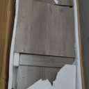 2-Tier Storage Bench, Shoe Bench with Thickened Padded Seat Cushion, Entryway Bench with 2 Doors, Adjustable Shelf, 13.8" D x 37.4" W x 18.5" H, for Entryway, Living Room, Bedroom, Greige