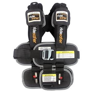 RideSafer Gen 5 - Extra Large Black, Lightweight, Compact, Portable Car Seat - Perfect for Travel and Everyday Child Safety