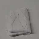 Deconovo Sheer Curtains - Voile Curtains Rod Pocket - Voile Sheer Drapes, 2 Panels for Living Room, White & Silver, 52W X 72L