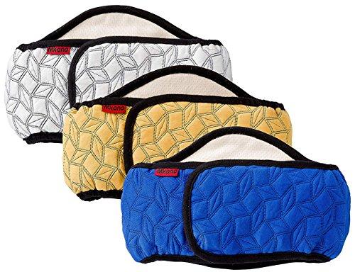 Mkono Male Dog Belly Band Wraps Washable Dog Diapers Male for Small and Medium Dogs, Waist 14.2 Inches to 20 Inches(3 Pack,Blue,White,Yellow), S