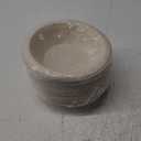 20oz Disposable Heavy Duty Paper Bowls - 50 Pack Compostable Biodegradable White Bagasse Bowls for Hot & Cold Food