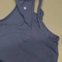 Sport Top Tank Top Blue Tennis Top (Medium, Blue)
