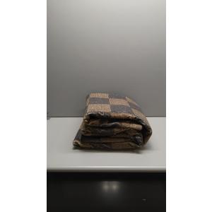 Washable Rug 8x10 Checkered Rug, Black and Brown Area Rug, Boho Large Rugs for Living Room, Low Pile Lightweight Indoor Carpet with Non-Slip Backing for Bedroom Classroom Playroom Kids