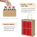 BagDream Gift Bags 8x4.25x10.5 100Pcs Brown Paper Gift Bags with Handles Bulk for Wedding, Party Favor, Grocery, Shopping, Retail, Merchandise Medium Kraft Paper Sacks, 100 count