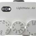 LightMate AirPro Light Meter Photography, 35Wide-Angle Reflective Digital Exposure Meter, Rechargeable 20H Battery Life, 3 Dials Retro Exposure Indicator, for Leica & Other Film Cameras, Silver Metal