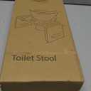 Beinilai Foldable Toilet Stool,7 Inches Poop Stool for Bathroom,Bamboo Toilet Stool Squat Adult,Potty Stool with Anti-Slip Strip