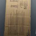 Ekena Millwork Lifetime Vinyl LL1S14X05200PG Standard Cathedral Top Center Mullion, Open Louver Vinyl Shutters, w/Installation Shutter-Lok's & Matching Screws (Per Pair), 14 1/2"W x 52"H, Paintable