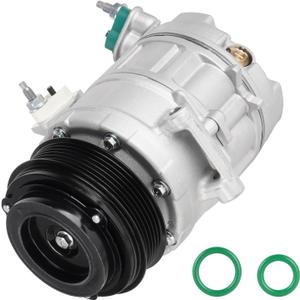 A/C Air Conditioner Compressor With Clutch Fit for Ford Explorer 3.5L (Manual Control Valve Compressor) 2011-2019 [NOT FIT for Explorer 2013-2019 turbocharged] for Police Interceptor Utility 13-15