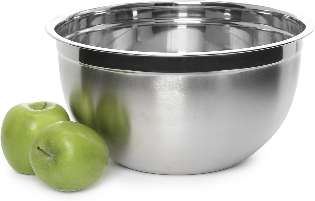 Deep Professional Quality Stainless Steel Mixing Bowl For Serving, Mixing Cooking and or Baking-6.5 Quart, 1172