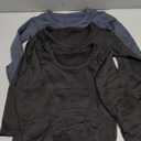 Silkfly Boys Thermal Underwear Set Base Layer Fleece Lined Underwear for Kids Shirt and Pants for Boys Winter(Xs,Gray, Black, Black, 3 Sweater  and 2 Pants)