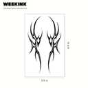 Y2K Neotribal Cybersigil Tattoos  Realistic Tribal Tramp Stamp Temporary Tattoos for Women, Sexy Waist & Lower Back Hip Fake Body Art, Long-Lasting for 2 Weeks