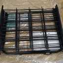 Heavy Duty 50"x17" Adjustable A-Frame Trellis for Climbing Plants Rust-Proof Metal Garden Trellis with Dense Grid Design, Perfect for Raised Beds, Tomatoes, Cucumbers & Outdoor Vines (Black, 1 Pcs)